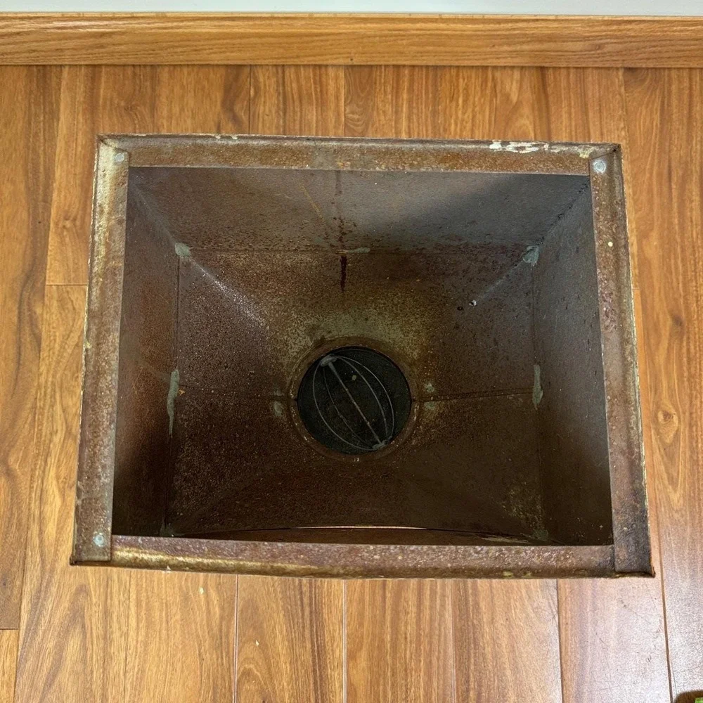 Authentic Hoosier Cabinet Flour bin & sifter bowl Salvage Works Needs Refinished